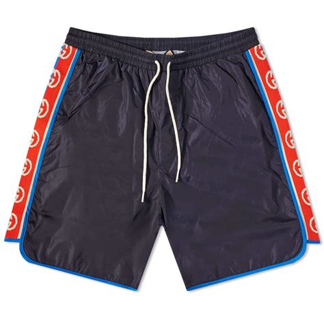 gucci mens speedo|gucci nylon jacquard swim shorts.